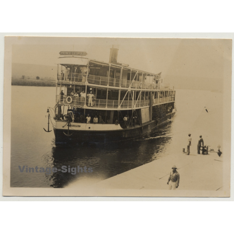 Tanzania: S.S. Steamboat Prince Leopold Near Jetty (Vintage Photo 1933)