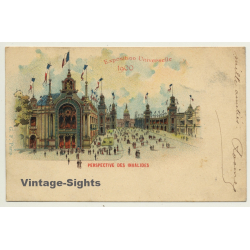 Paris / France: Exposition Universelle / Perspective Des Invalides (Vintage PC Litho 1900)