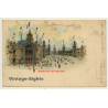 Paris / France: Exposition Universelle / Perspective Des Invalides (Vintage PC Litho 1900)