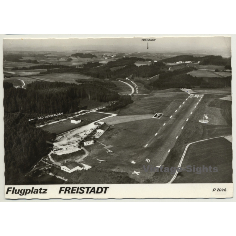 Austria: Flugplatz Freistadt / Aerial Photo (Vintage RPPC 1968)