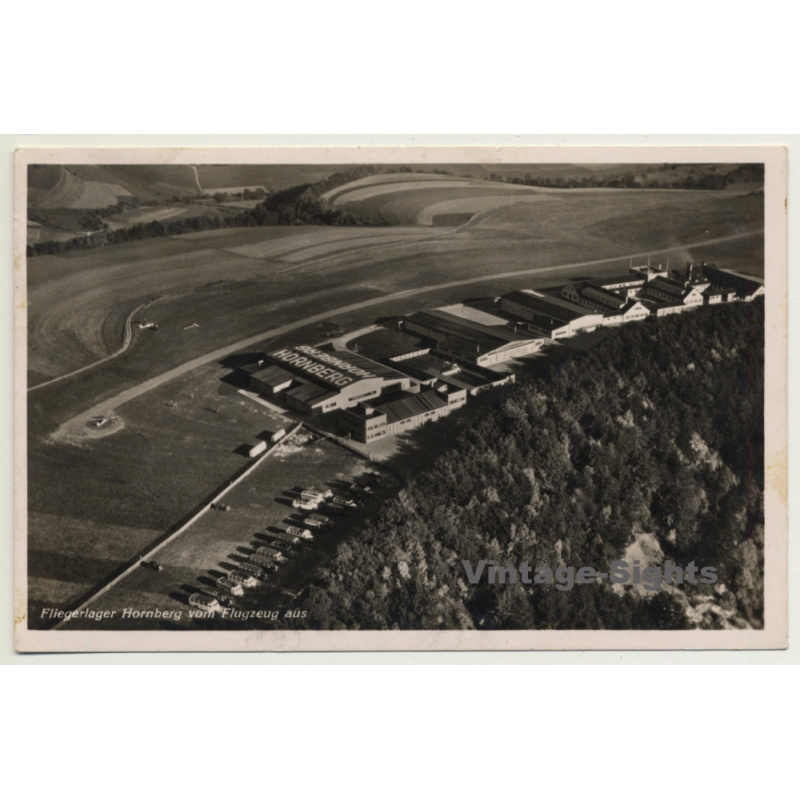 Germany: Fliegerlager Hornberg / Airport - Aerial View (Vintage RPPC 1938)