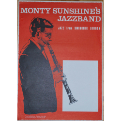 Monty Sunshine's Jazzband: Jazz From Swingin London - Vintage Jazz Concert Poster