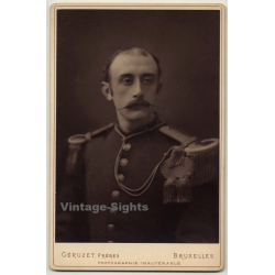 Geruzet Frères / Bruxelles: Portrait Of Belgian Officer /...