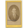 J. Vanhoeter: Portrait Of Young Man (Vintage Carte De Visite / CDV ~1880s/1890s)