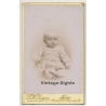 L. H. Zeyen - Liège: Tiny Bold Baby Girl (Vintage Carte De Visite / CDV 1894)