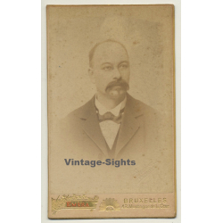 Emèra / Bruxelles: Man With Moustache (Vintage Carte De Visite / CDV ~1880s/1890s)