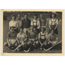 R.S.C.A. / R.S.C. Anderlecht Mixed Hockey Team 1945 (Vintage Photo B/W)