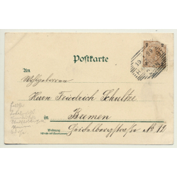 Vienna / Austria: Franzensring / Gruss Aus Wien (Vintage PC Litho 1899)