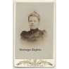 V. Froment / Bruxelles: Belgian Woman - Victorian Blouse - Updo (Vintage Carte De Visite / CDV ~1890s)