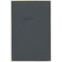 Marc Galuzzi: Young Bridesmaid / Robe & Veil (Vintage Cabinet Card ~1890s/1900s)