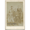 A. Crispiels / Bruxelles: Family Portrait / Victorian Era (Vintage Cabinet Card ~1870s/1880s)