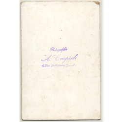 A. Crispiels / Bruxelles: Family Portrait / Victorian Era (Vintage Cabinet Card ~1870s/1880s)