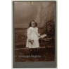 Gustave Narcisse / Bruxelles: Sweet Baby Girl / Victorian Era (Vintage Cabinet Card ~1880s/1890s)
