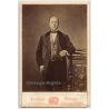 F. Deron / Bruxelles: Portrait Of Aristocratic Man (Vintage Cabinet Card ~1860s/1870s)