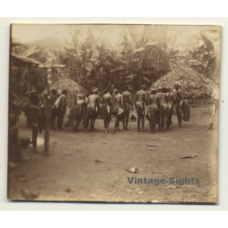 Congo-Belge: Dance Of Indigenous Tribe *3 / Wananda (Vintage Photo ~1920s/1930s)