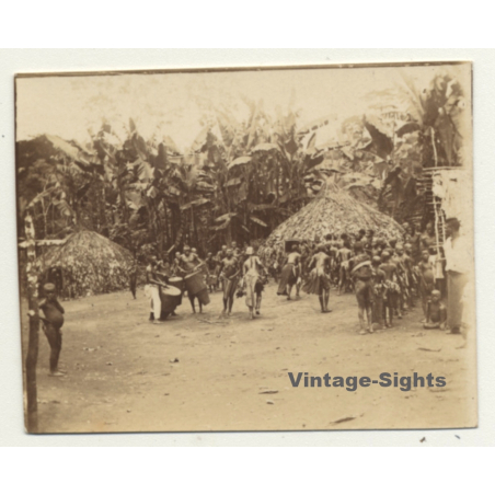 Congo-Belge: Dance Of Indigenous Tribe *9 / Wananda - Kids (Vintage Photo ~1920s/1930s)