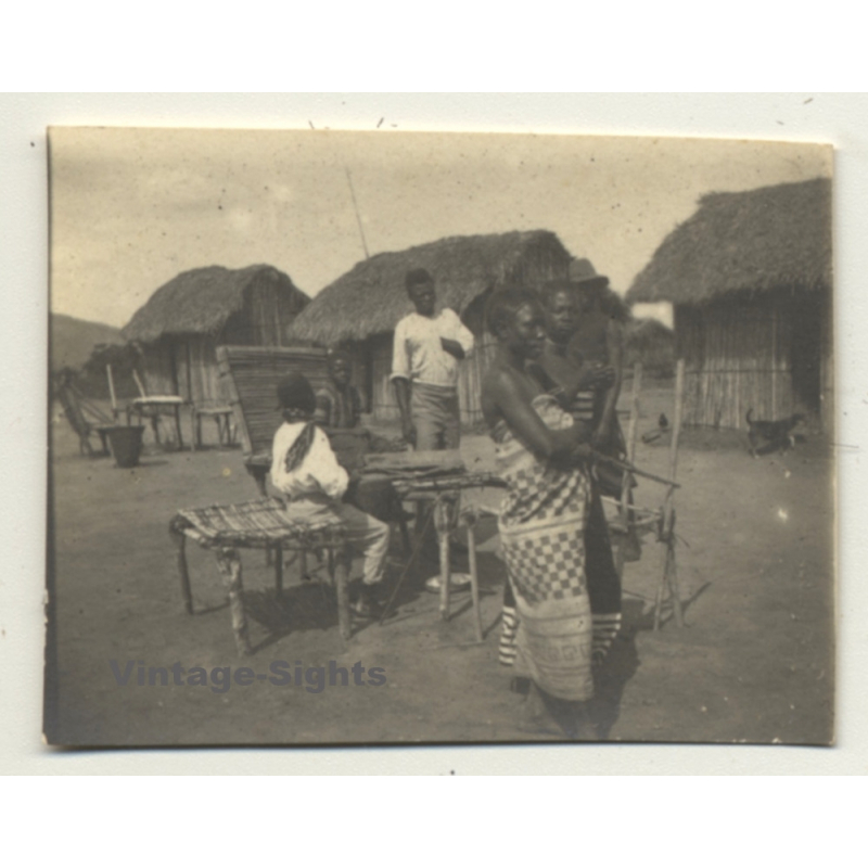 Bogoro / Congo-Belge: Soldier Camp / Camp Des Soldats (Vintage Photo ~1920s/1930s)