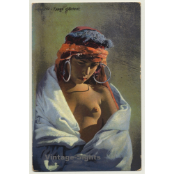 Lehnert & Landrock: Types D'Orient - 742 / Risqué (Vintage Postcard ~1910s/1920s)