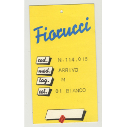 Rare Vintage Fiorucci Pinup Sticker  - White (Italy 1980s)