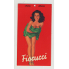 Rare Vintage Fiorucci Jeans Pinup Sticker  - Red (Italy 1980s)