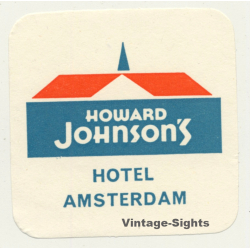 Amsterdam / Netherlands: Howard Johnson's Hotel (Vintage Luggage Label)