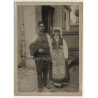 Sliven / Bulgaria: Couple In Traditional Costumes / Garb (Vintage Photo ~ 1920s/1930s)