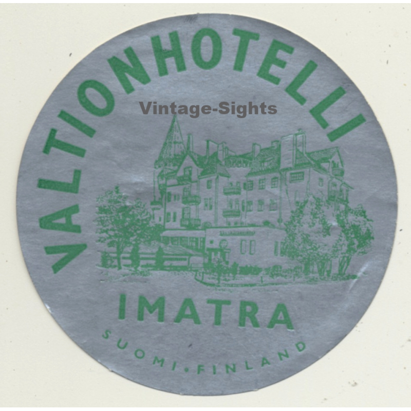 Imatra / Finland: Valtionhotelli (Vintage Luggage Label) Imatra / Finland: Valtionhotelli (Vintage Luggage Label)