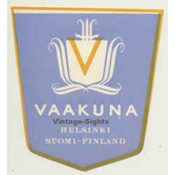 Helsinki / Finland: Vaakuna Hotel (Vintage Luggage Label)