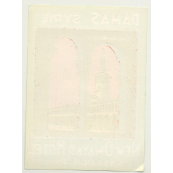 Damascus - Damas / Syria: New Omayad Hotel  (Vintage Luggage Label)