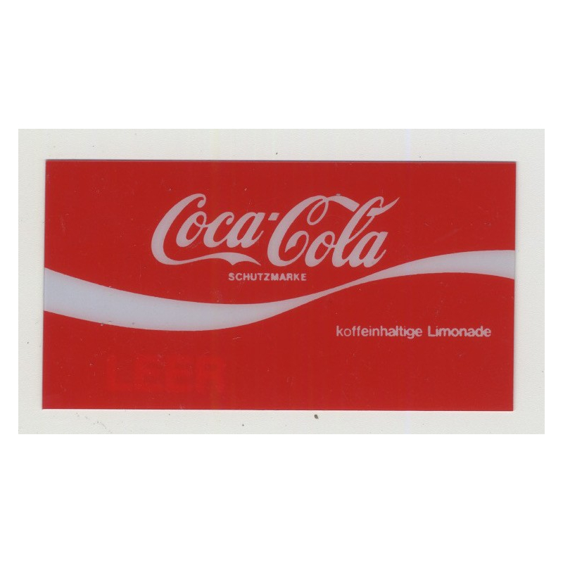 Vintage Coca Cola Vending Machine Decal 4.5 x 8 CM (Germany 1970s/1980s)