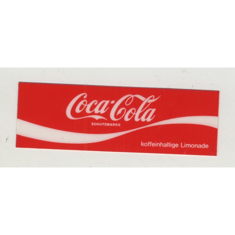 Vintage Coca Cola Vending Machine Decal 2.9 x 9 CM (Germany 1970s/1980s) Vintage Coca Cola Vending Machine Decal 2.9 x 9 CM (Germany 1970s/1980s)
