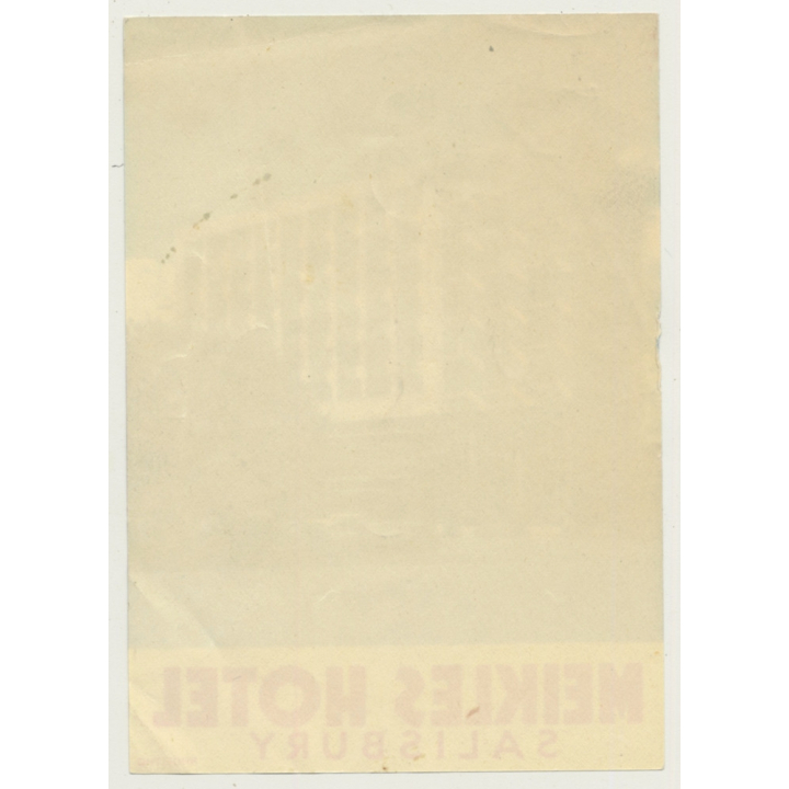 Salisbury / United Kingdom: Meikles Hotel (Vintage Luggage Label)