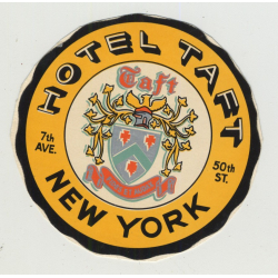 Hotel Taft - New York / USA (Vintage Luggage Label 1940s)