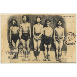 Laos / Indochina: Groupe De Méos Blancs - Hua Pahn (Vintage PC 1907 Ethnic)