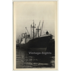 MS Bodenstein / Cargo Ship (Vintage RPPC Voix Du Peuple)