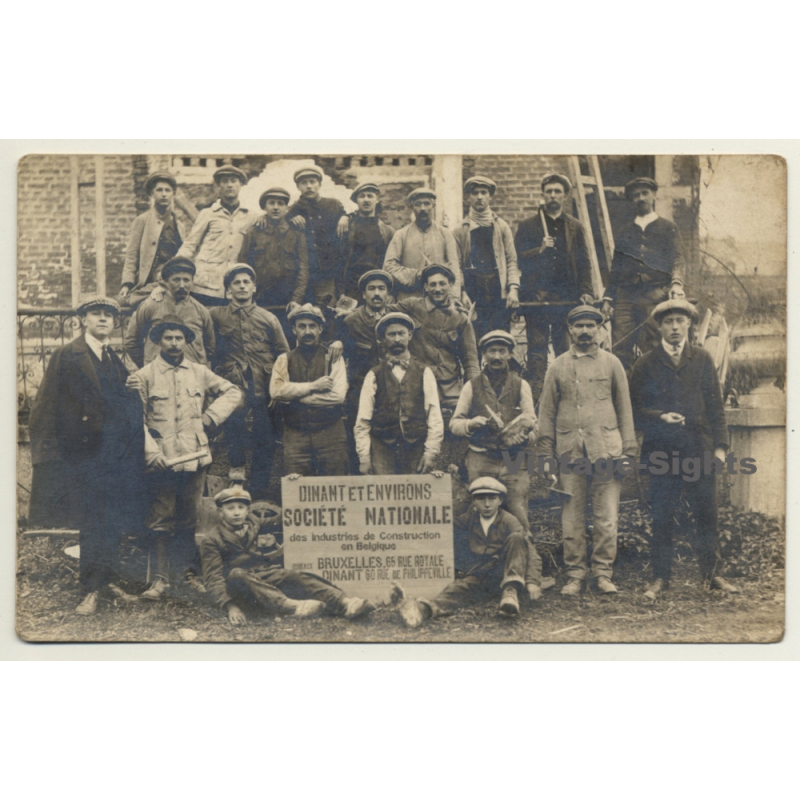 Dinant: Société Nationale Des Industries De Construction Belgique (Vintage RPPC ~1910s) Dinant: Société Nationale Des Industries De Construction Belgique (Vintage RPPC ~1910s)