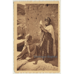 Maghreb: Bou-Saada Ouled Nail Filant La Laine (Vintage PC)