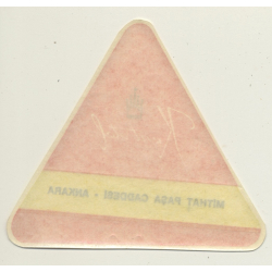 Ankara / Turkey: Kent Hotel (Vintage Luggage Label)