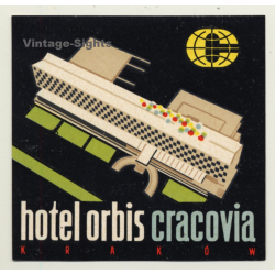 Krakow / Poland: Hotel Orbis Cracovia *1 (Vintage Luggage Label)