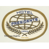 Lisbon - Lisboa / Portugal: Hotel Presidente (Vintage Luggage Label)