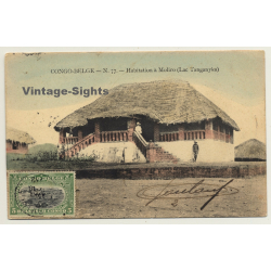 Congo Belge: Habitation à Moliro / Lac Tanganyka (Vintage PC 1912)