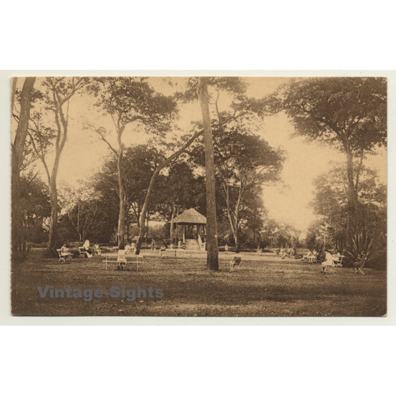 Elisabethville / Congo Belge: School For Young Europeans / Charité (Vintage PC ~1910s/1920s)