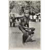 Africa: Topless Indigenous Dancing Girl / Tribal - Ethno (Vintage RPPC)