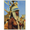 Ivory Coast: Topless Sénoufo Dancer - Blonde Braids / Ethno (Vintage RPPC)