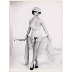 Semi Nude Showgirl / Bodice - Suspenders (Vintage Photo: Seufert 1960)