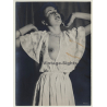Quinio - Elmerich: Woman In Unbuttoned Blouse / Breast Peak (Photo France ~1950s)