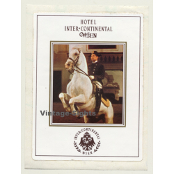 Vienna / Austria: Hotel Inter - Continental *2 (Vintage Self Adhesive Luggage Label / Sticker)