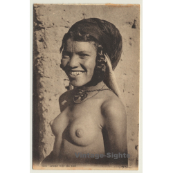 Africa: Jeune Fille Du Sud/ Nude - Ethnic (Vintage Postcard)