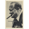 Sir Winston Churchill 1944 / Cigar (Vintage Photo / RPPC)