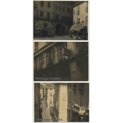 Views Of Italian Town / Birraria - Bar (Lot Of 3 Vintage...